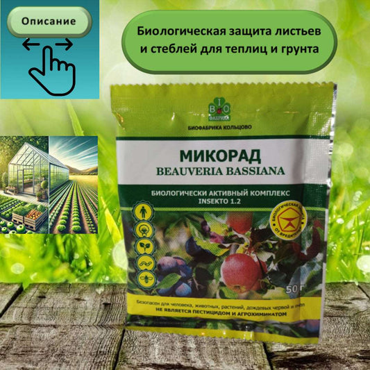 Микорад INSEKTO 1.2 – Биозащита для теплиц и открытого грунта.